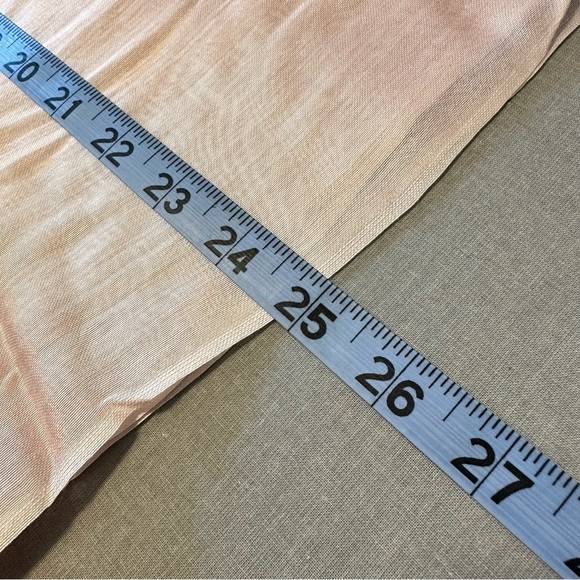 Peachy Pink Satin Scarf - Picture 8 of 12